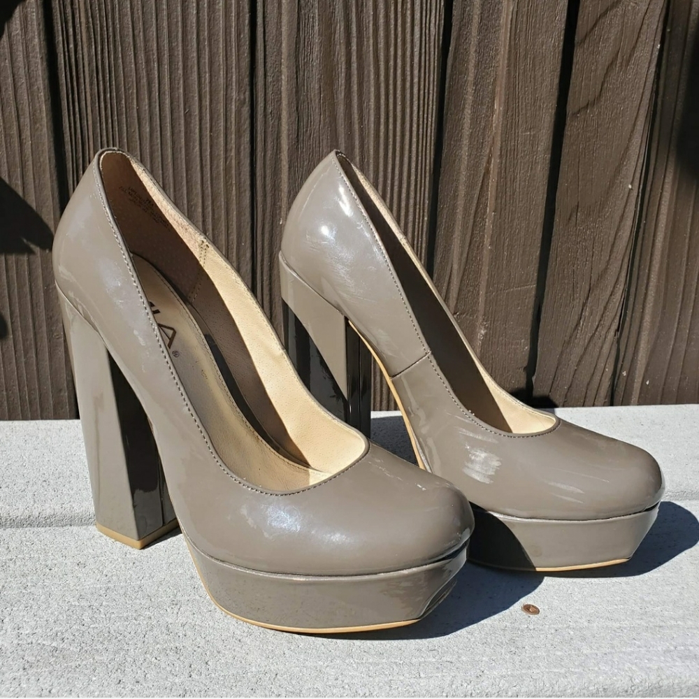 MIA Faux Patent Leather Pumps